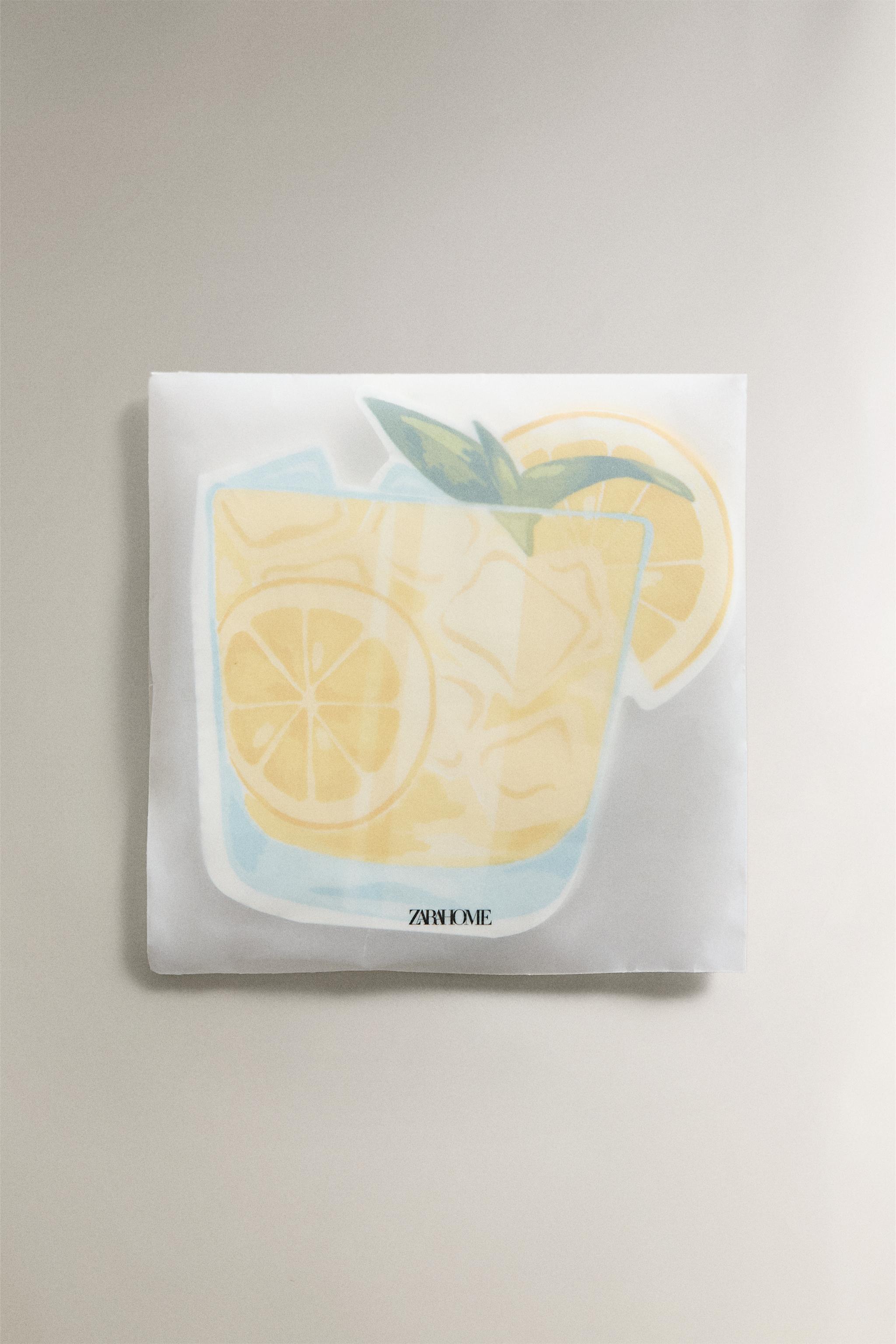 LOT SERVIETTES DE TABLE PAPIER LIMONADE (LOT DE 20)